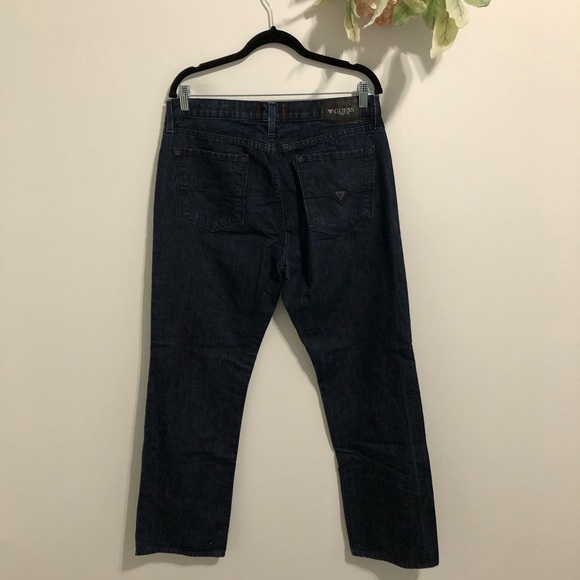 Men’s Guess Regular Straight Crescent Fit Jeans - Picture 10 of 10